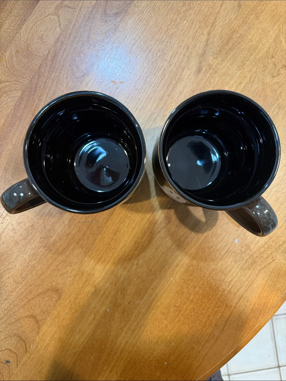 NWT.  Set of 2, Eli & Ana, 24oz., hand-painted, ceramic mugs.